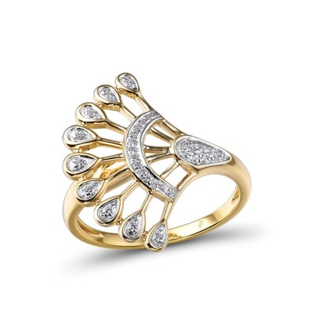 14KYW Ring Diamond (R315021DIA14KYW) - US 6