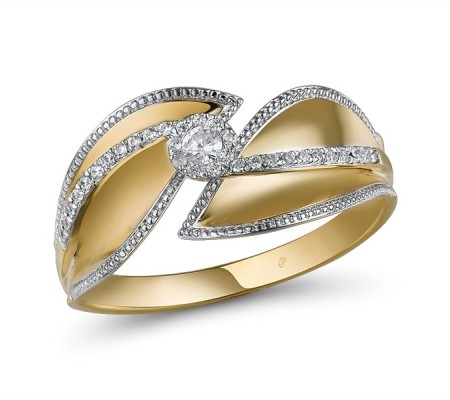 14KYW Ring Diamond (R315062DIA14KYW) - US 6