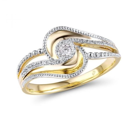 14KYW Ring Diamond (R315065DIA14KYW) - US 6