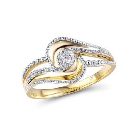 14KYW Ring Diamond (R315065DIA14KYW) - US 6