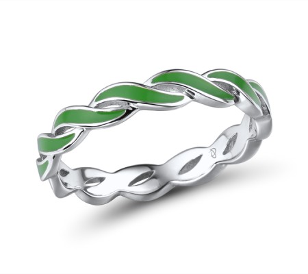 Sterling Silver Ring Enamel (R315081ENA1SL925) - US 6