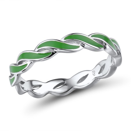 Sterling Silver Ring Enamel (R315081ENA1SL925) - US 6