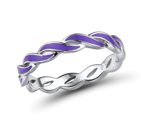 Sterling Silver Ring Enamel (R315081ENA2SL925) - US 6