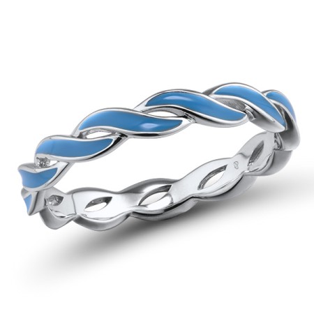 Sterling Silver Ring Enamel (R315081ENA5SL925) - US 6