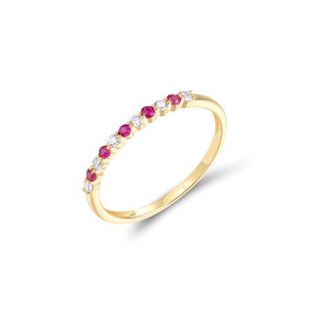 14KY Ring Diamond,Ruby (R315132BRUY14KY)