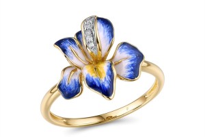 10KYW Ring Diamond,Enamel (R315255AENA10KYW) - US 8