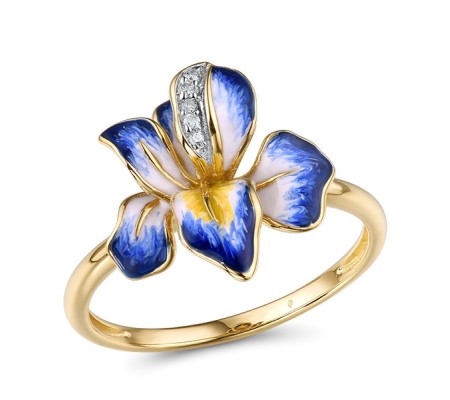 10KYW Ring Diamond,Enamel (R315255AENA10KYW) - US 8