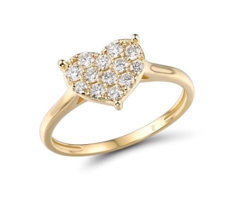 14KY Ring Diamond (R315619DIA14KY) - US 7