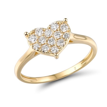 14KY Ring Diamond (R315619DIA14KY) - US 7