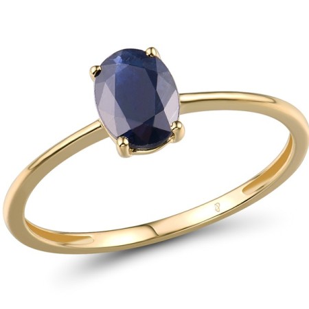 14KY Ring Blue Sapphire (R315725SAP14KY) - US 6