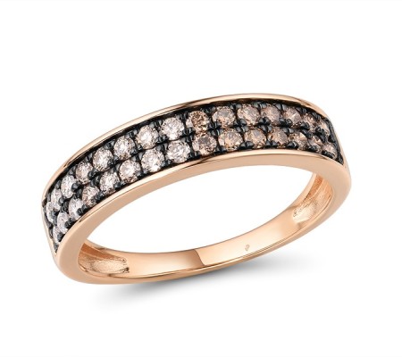 14KRB Ring Brown Diamond,Diamond (R315745BRW14KRB) - US 7