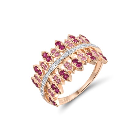 14KRW Ring Diamond,Pink Sapphire,Ruby (R315822PRU14KRW)