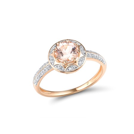 14KRW Ring Diamond,MORGANITE (R315829MON14KRW)