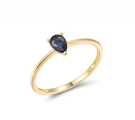 14KY Ring Blue Sapphire (R315837ASAP14KY) - US 8