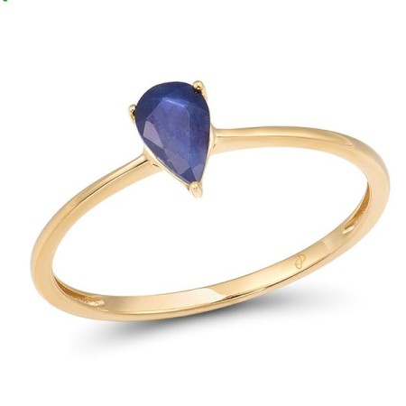 14KY Ring Blue Sapphire (R315837SAP14KY) - US 6