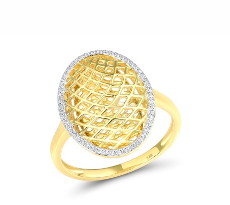 14KYW Ring Diamond (R315852DIA14KYW) - US 6