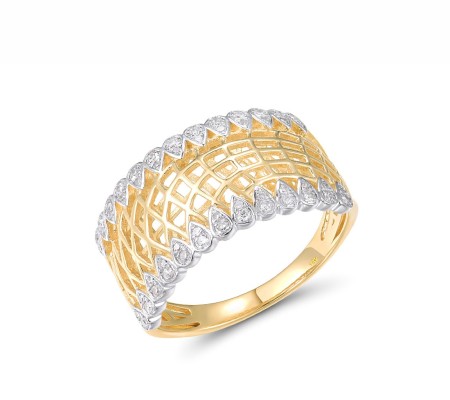 14KYW Ring Diamond (R315860DIA14KYW) - US 6