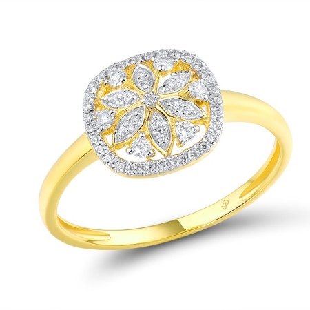 14KYW Ring Diamond (R315953DIA14KYW) - US 6