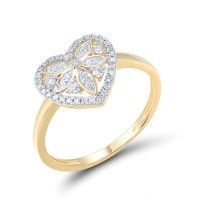 14KYW Ring Diamond (R315954DIA14KYW) - US 6