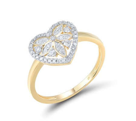 14KYW Ring Diamond (R315954DIA14KYW) - US 6