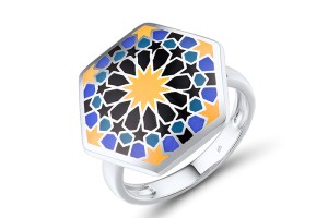 Sterling Silver Ring Enamel (R315988ENASL925)