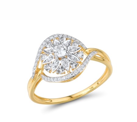 14KYW Ring Diamond (R316029DIA14KYW) - US 7