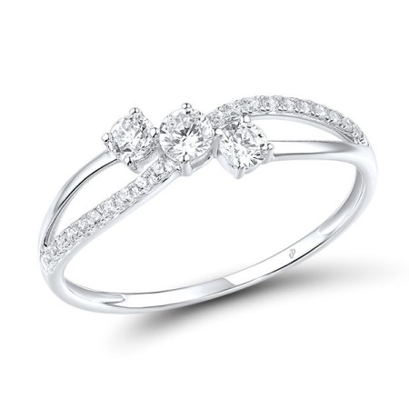 9KW Ring White Cubic Zirconia (R316046WCZ9KW) - US 6