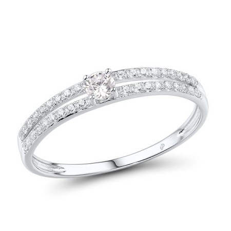 9KW Ring White Cubic Zirconia (R316050WCZ9KW) - US 6