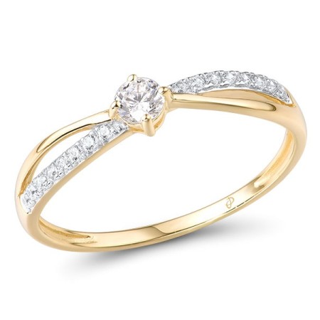 9KYW Ring White Cubic Zirconia (R316054WCZ9KYW) - US 6