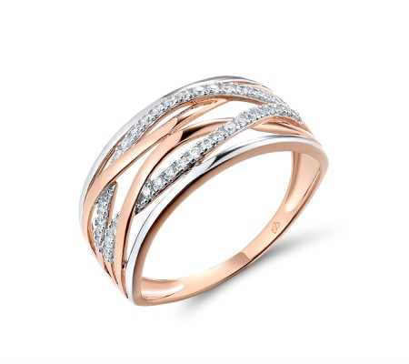 14KRW Ring Diamond (R316073DIA14KRW) - US 6