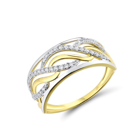 14KYW Ring Diamond (R316077DIA14KYW) - US 6