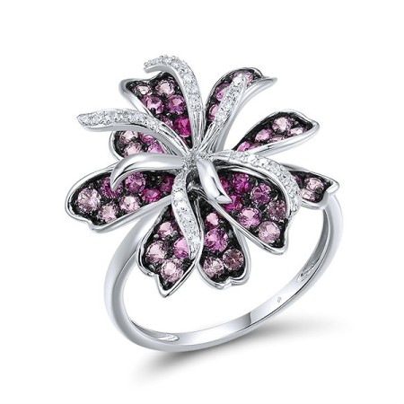 14KWB Ring Diamond,Pink Sapphire,Ruby (R316160PRU14KWB)