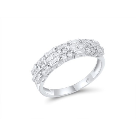 Sterling Silver Ring White Cubic Zirconia (R316476WCZSL925) - US 6