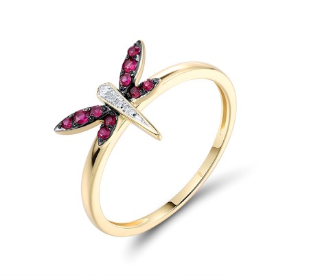14KYWB  Ruby Ring  (R316516RUY14KYWB)