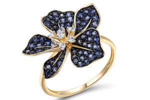 10KYWB Ring Created Sapphire,White Topaz (R316540CWT10KYWB)