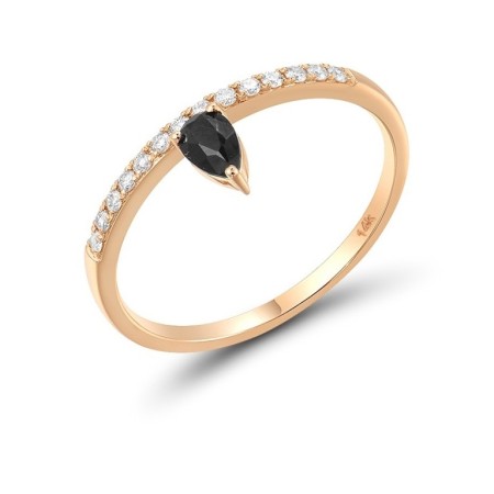 14KR Ring Black Sapphire,Diamond (R316549BSA14KR) - US 6