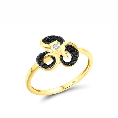 14KYB Ring Black Diamond,Diamond (R316551WBD14KYB) - US 8