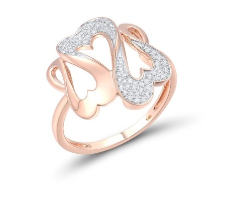 14KRW Ring Diamond (R316761DIA14KRW) - US 8