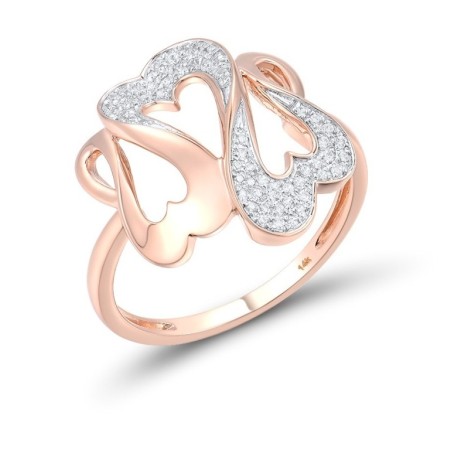 14KRW Ring Diamond (R316761DIA14KRW) - US 8