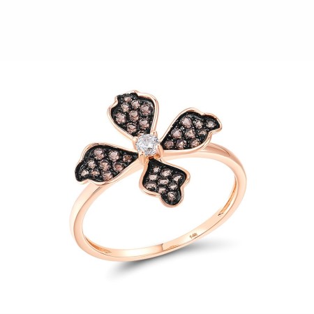 14KRB Ring Brown Diamond,Diamond (R316884BRW14KRB) - US 6