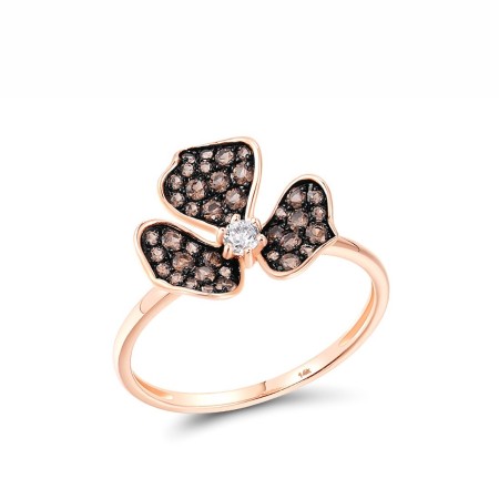 14KRB Ring Brown Diamond,Diamond (R316885BRW14KRB) - US 7