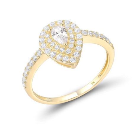 9KY Ring White Cubic Zirconia (R316914WCZ9KY) - US 6