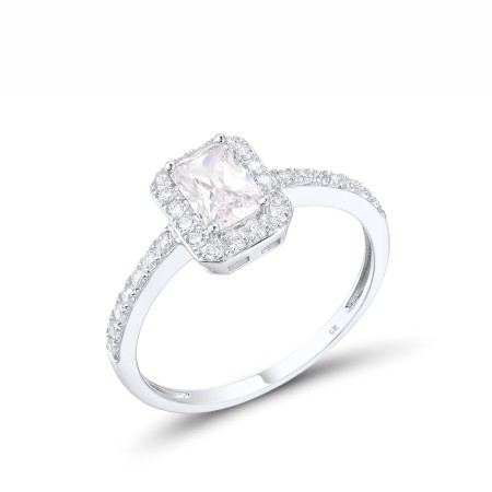 9KW Ring White Cubic Zirconia (R316917WCZ9KW) - US 6