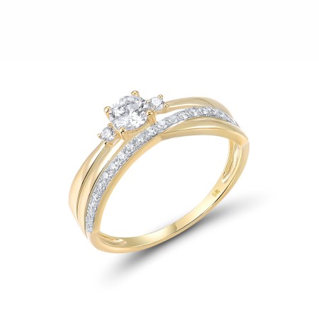 9KYW Ring White Cubic Zirconia (R316962WCZ9KYW) - US 6.5