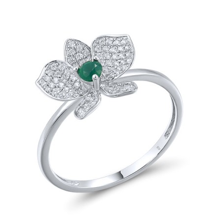 14KW Ring Diamond,Emerald (R317243EMR14KW)