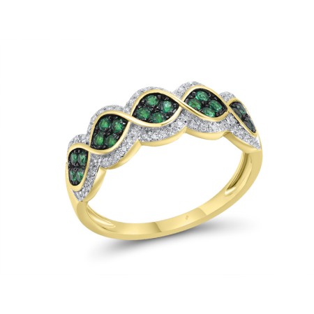 14KYWB Ring Emerald,Diamond (R317365EMR14KYWB) - US 7