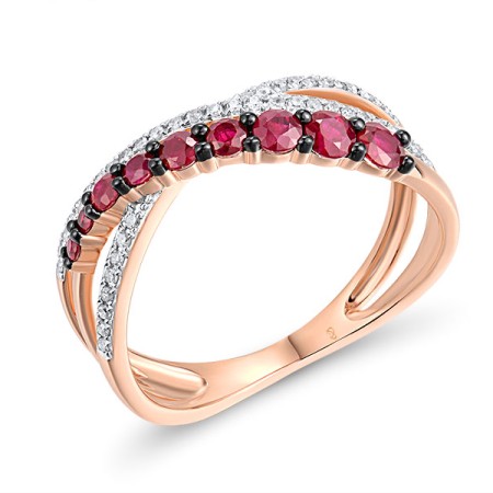 14KRWB Ring Diamond,Ruby (R317752RUY14KRWB)