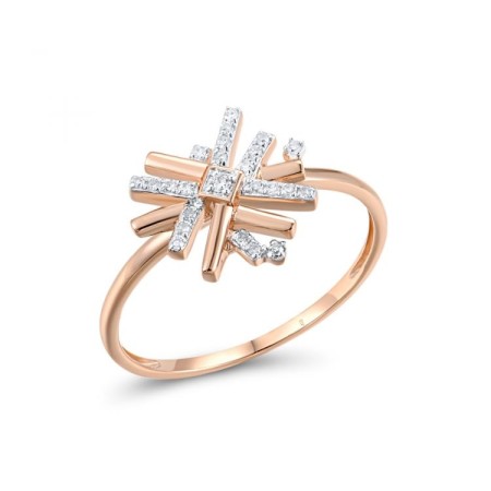 14KRW Ring Diamond (R318403DIA14KRW) - US 7