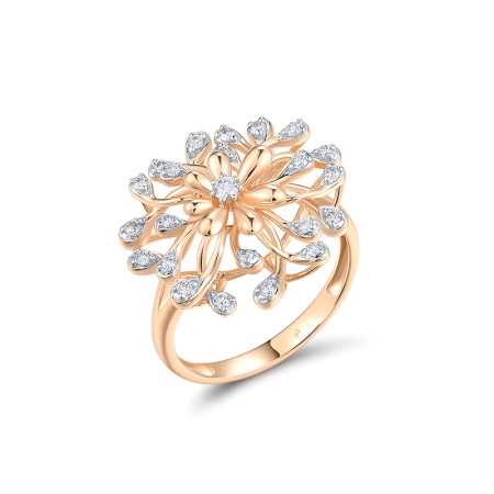 14KRW Ring Diamond (R318640DIA14KRW) - US 7