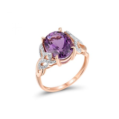 14KRW  Brazilian Amethyst Ring(R318812BAM14KRW) - US 7